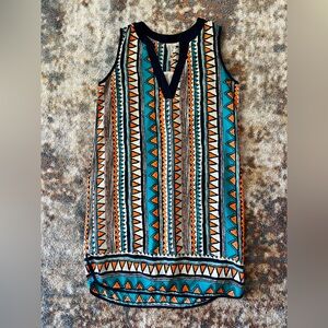 Pink Owl Women’s Tribal Print Shift Dress